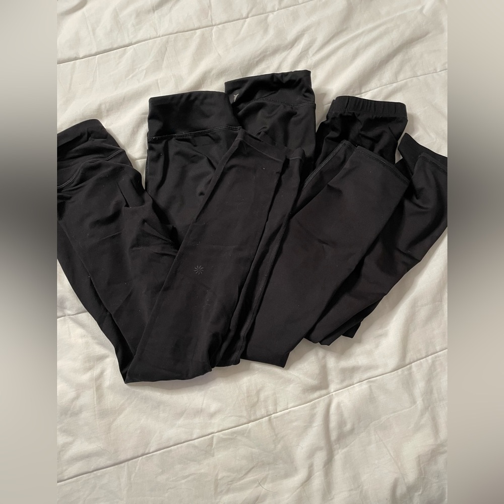 4 Pairs Of Black Leggings